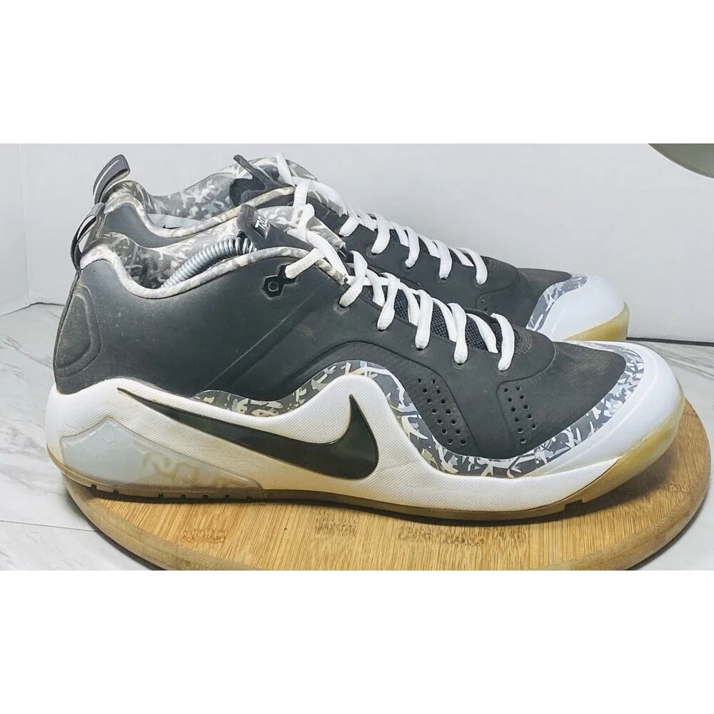 Nike Force Zoom Trout 4 Turf Baseball Trainer Black White 917838 001 Mens Sz 12